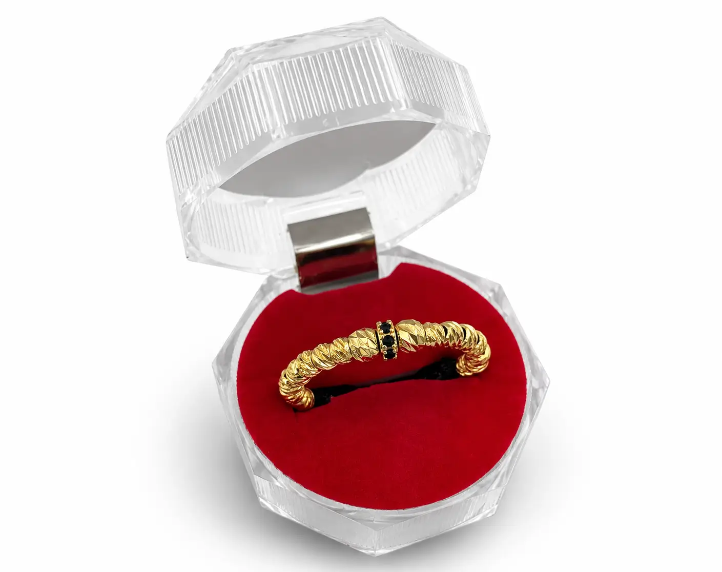 Anillo Diamantado Con Rondel