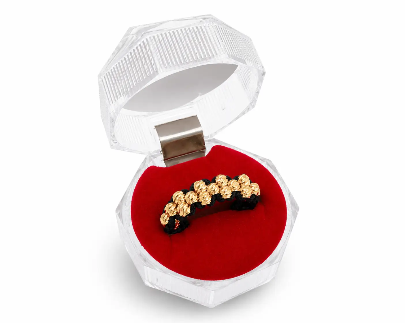 Anillo Triple Carril Piramide 3mm